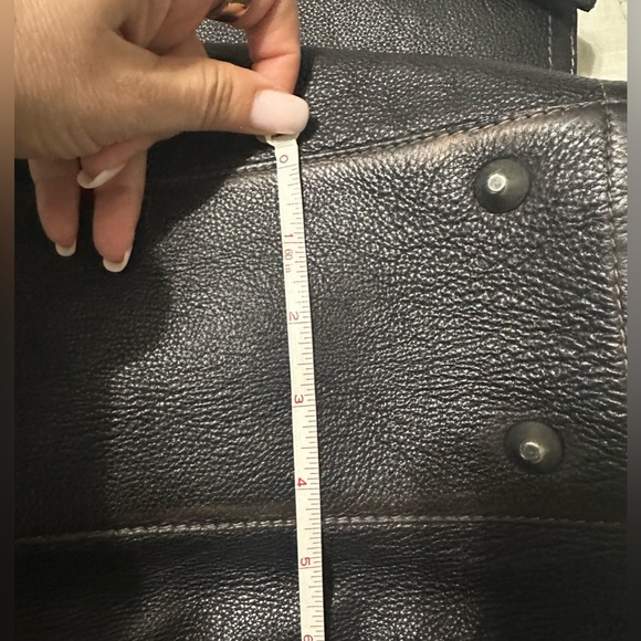 NWT Free People Atlas Leather Tote Black Oversized Slouchy Shoulder Bag - Picture 14 of 15